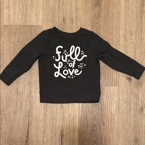 Kids Black 'Full of Love' Shirt